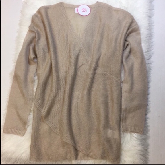 Oatmeal Draped Sweater - Picture 2 of 5